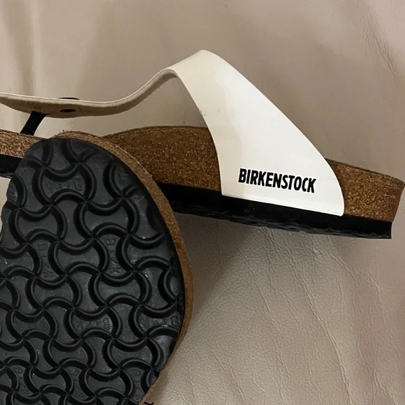 Birkenstock White and Brown Sandals - Picture 7 of 8